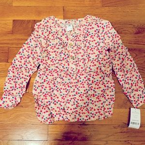 NWT Carter’s toddler girls floral shirt